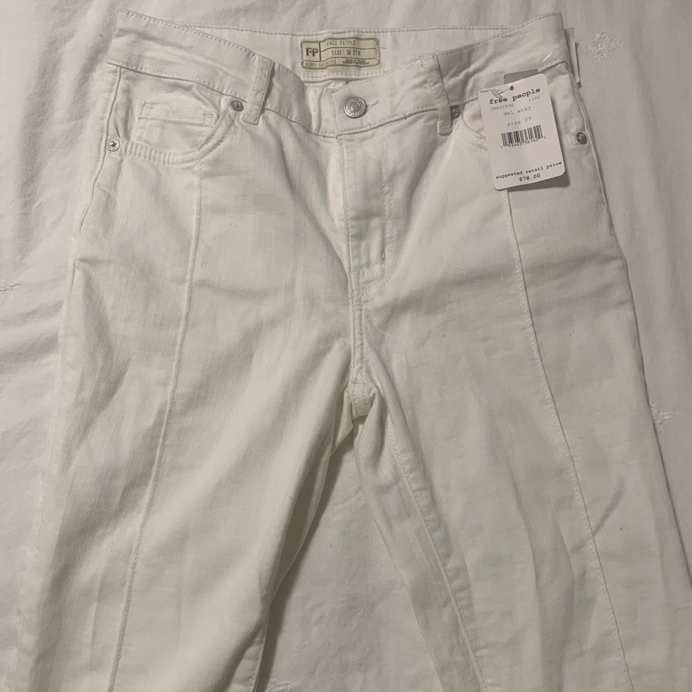 Free People White Jeans
